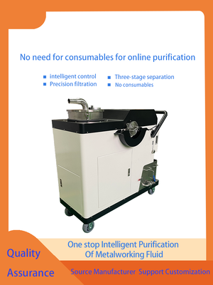 White Grinding Machine Coolant Filtration System Including Tankcapacity 50 To 500 Liters and Centrifuge Designed for Coolant Recycling